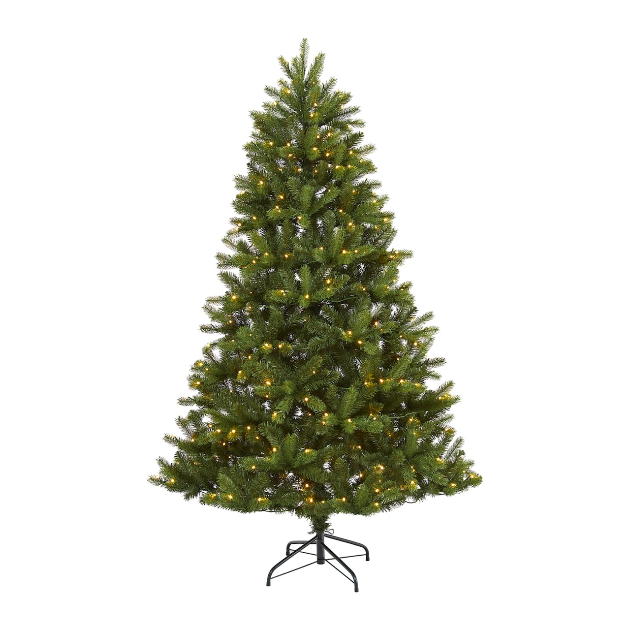 6ft. Pre-Lit New Haven Spruce Artificial Christmas Tree, Clear LED Lights